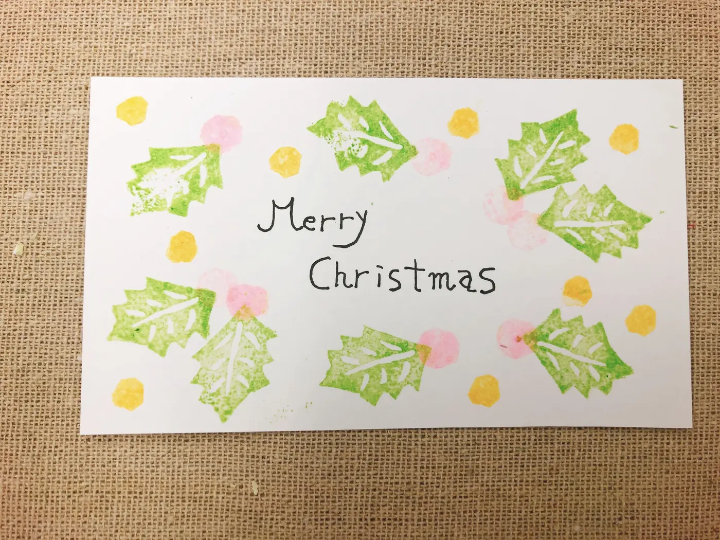 簡単 素敵 100均の材料でできる 消しゴムハンコ で手作りクリスマスカード作り トクバイニュース